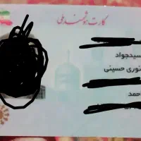 کارت ملی سید جواد حسینی
