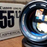 لنز نایاب CANON 55 F1.2SSC ASPHERICAL