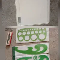 تخته رسم .شابلون.اتود.گونیا.نقاله