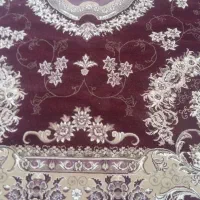 فرش ۹متری طرح زرشکی هاشیه کرم