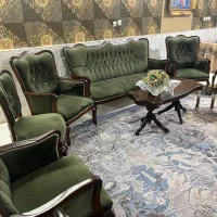 مبل استیل (۷ نفره + ۴ عدد میزبان)|مبلمان خانگی و میز عسلی|قم, باجک دو|دیوار