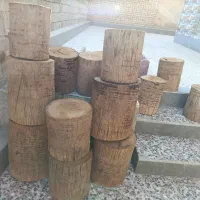 انواع صندلی درست شده با تنه ی درخت نخل