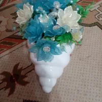 گلدان دست ساز زیبا|گل مصنوعی|مهریز, |دیوار