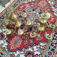 ۳ عدد لوستر برنزی ۶ و ۵ و ۳ شاخه سالم