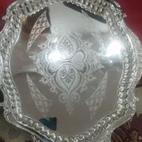 سینی نقره ای دوتکه|ظروف سرو و پذیرایی|اصفهان, شهرک ولیعصر|دیوار