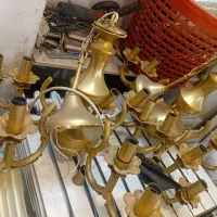 فروش لوستر جفت آبکاری در حد نو