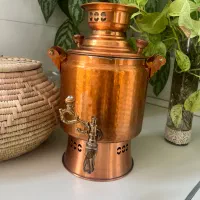 سماور روگازی با پایه مس زنجان
