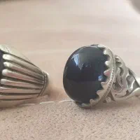 دوتا انگشتر نقره مردانه|جواهرات|مبارکه, |دیوار