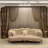 پرده ورساچ با حریر ضخیم چکی