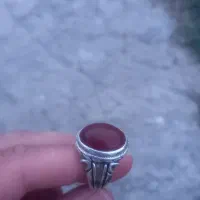 انگشتر نقره رکاب دست ساز دومهر عقیق کهنه|جواهرات|ملایر, |دیوار