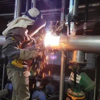 جوشکاری ساخت کوره ذغال مخزن سیلو اسکلت پیمانکاری