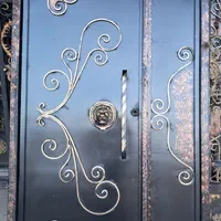 درب حیاطی باغی ، در ورودی آهنی ساده و طرح دار|مصالح و تجهیزات ساختمان|کاشان, خلیج فارس|دیوار