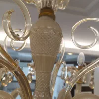 لوستر کریستال ۸ شاخه|لوستر و چراغ آویز|سمنان, |دیوار