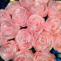 ساخت دسته گل رز روبانی