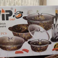 سرویس قابلمه۱۹ پارچه VIP CHEF +سرویس چاقو