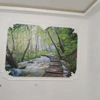 فروش و نصب کاغذ دیواری و پوستر سه بعدی و نقاشی|خدمات پیشه و مهارت|مشهد, هدایت|دیوار