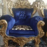 مبل ۷نفره سلطنتی چوب راش در حد نوع