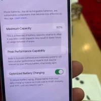 ایفون13باطری92