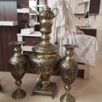 سماور ذغالی باقوری و گلدان|صنایع دستی و سایر لوازم تزئینی|تهران, آذری|دیوار