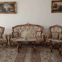 مبلمان سلطنتی ۹ نفره|مبلمان خانگی و میز عسلی|اشترینان, |دیوار