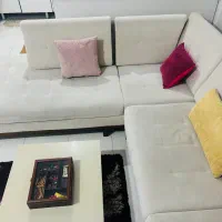 مبل L تمیز و سالم|مبلمان خانگی و میز عسلی|پرند, فاز ۵|دیوار