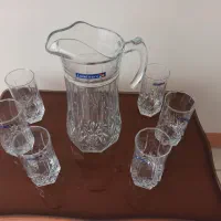 پارچ و لیوان لومینارک فرانسوی اصل