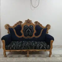 مبل هفت نفره همراه بامیزودوعددعسلی