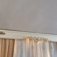پارچه پرده ای مدل تخت نگین دار ۴متری وکتیبه ۴متری|پرده، رانر، رومیزی|شوش, |دیوار