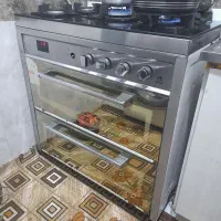 اجاق گاز صفحه شیشه ای طرح فر