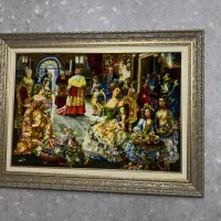 تابلو فرش دستبافت پاپ تبریز|تابلو فرش|مشهد, الهیه|دیوار