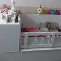 تخت و کمد کودک به صورت گهواره و تخت نوجوان|تخت و سرویس خواب|نیشابور, ۲۲ بهمن|دیوار