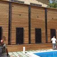 ساخت انواع کلبه و آلاچیق چوبی،کلبه سوئیسی،نما ترمو|خدمات پیشه و مهارت|باسمنج, |دیوار