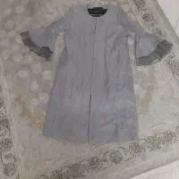 مانتو مجلسی زنانه رنگ طوسی آکبند سایز ۴۰ و ۴۲