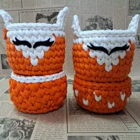 سبد تریکو دو چشم ابرویی روباه و خرس و جوجه|اسباب و اثاث بچه|قم, وادی السلام|دیوار