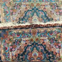 فرش دستبافت جفت زرنیم چله ابریشم|فرش|همدان, |دیوار