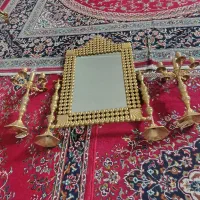 آیینهوشمعدان قدیمی|بوفه، ویترین، کنسول|قم, مهدیه|دیوار