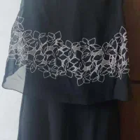 پیراهن مشکی با رویه ی حریر سایز ۳۶ و ۳۸