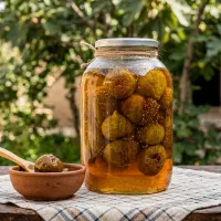 مربای انجیر خونگی محصول باغمون