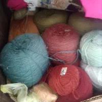 قالی نصف بافته شده چله ابریشم|فرش|ساوه, |دیوار