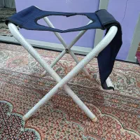 توالت فرنگی صندلی شو سیار تاشو برزنت و آهن
