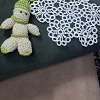 عروسک کیف و رومیزی قلاب بافی