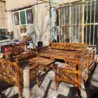 تخت مبل چوب چایخانه