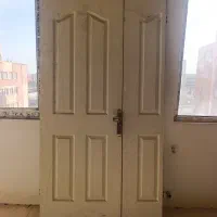 درب چوبی دو لنگه آپارتمانی