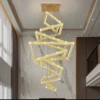 لوستر الماس.کهکشانی بلند دوبلکس مربع. AC light