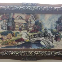 یک عددتابلو فرش ماشینی منظره