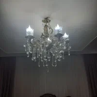 لوستر برنز  نو ۵ شعله|لوستر و چراغ آویز|مشکین‌دشت, |دیوار