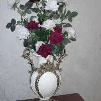 گل مصنوعی مخمل وارداتی با گلدان