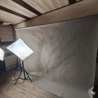 3عدد نور ثابت عکاسی 4 عدد پایه فون عکاسی 3 عدد فون