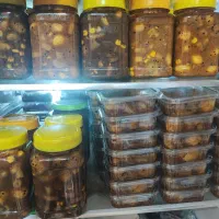 ترشی قارچ با رب گوجه و رب انار