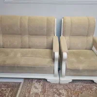 مبل هفت نفره با میز و شش صندلی آهنی|مبلمان خانگی و میز عسلی|گرگان, |دیوار